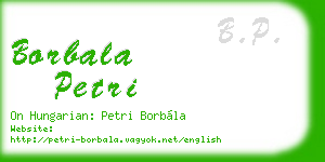 borbala petri business card