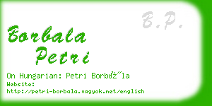 borbala petri business card